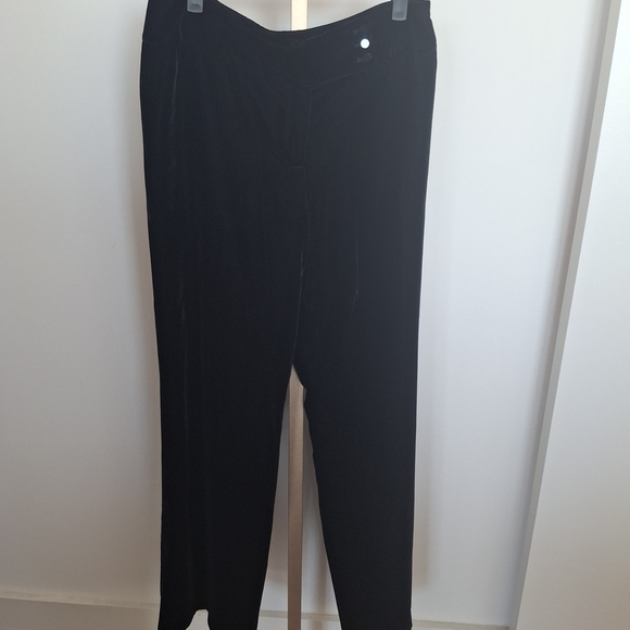 Ann Taylor Signature Fit Black Velvet Trousers - Picture 2 of 5